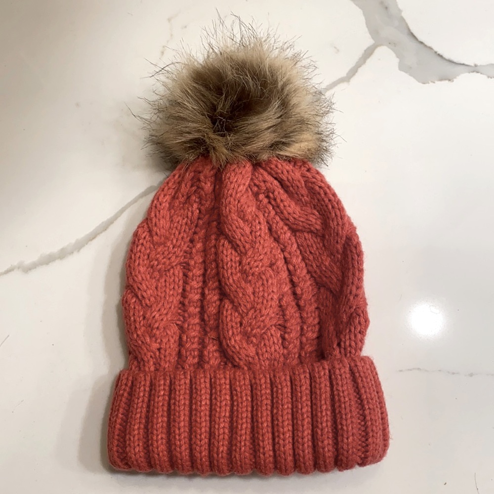 Aeropostale Red Winter Beanie with Pom